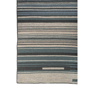 Alfombras de Lana a Rayas Azules Indusbar ADWV-13038, Tejidos Planos para Uso Doméstico - Product Image 4