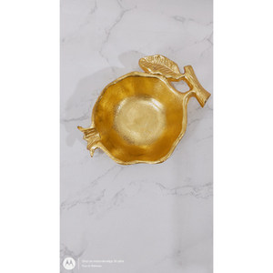 Cuenco para servir comida con borde cortado y diseño de girasol, Metal dorado pulido de lujo, Ideal para bodas, hogar, restaurantes, vajilla elegante - Product Image 6