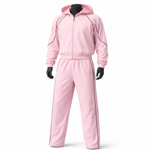 Conjunto de 2 Piezas de Chaqueta Cortavientos Ligera de Poliéster para Mujer, Traje Cortavientos para Exteriores, Logotipo Personalizado, Impermeable - Product Image 1