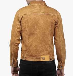 แจ็คเก็ตยีนส์ผู้ชายสำหรับฤดูหนาว พิมพ์โลโก้ตามสั่ง ขายส่ง เสื้อผ้าลำลองแนวสตรีทแฟชั่น เสื้อโค้ทยีนส์ กันน้ำ เหมาะสำหรับขี่มอเตอร์ไซค์ - Product Image 2