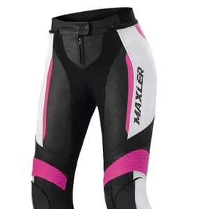 Pantalones de cuero para motocicleta para hombre, ropa de calle de carreras blindada, pantalones de motociclista, pantalones de protección CE para montar en moto con MOQ bajo - Product Image 3