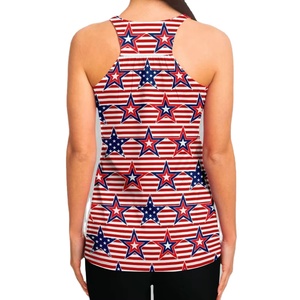 Débardeur pour femme personnalisé avec imprimé sur le devant, respirant, séchage rapide, style urbain, pour la course, la gym et le sport - Vente en gros 100% Polyester - Product Image 5