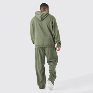 Vêtements de sport d'hiver sur mesure pour hommes, grande taille, coupe régulière, survêtement décontracté de haute qualité, veste respirante 100% coton, jogging - Product Image 6