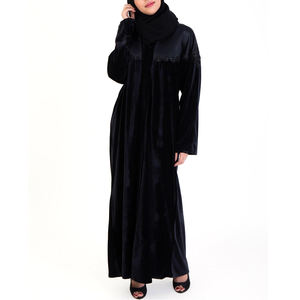 Premium 2024 Dubai Custom Evening/Formal Abaya para mujeres Ropa musulmana tradicional Material de poliéster natural ecológico - Product Image 2