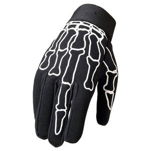 Hot Leathers <b>Skeleton</b> Finger Mechanic Gloves - Product Image 1