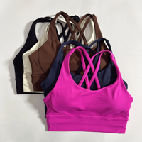 Soutien-gorge de sport à col halter tendance 2025 pour femmes, rembourré, confortable et offrant un bon maintien pour le yoga, la gym, l'entraînement et le fitness