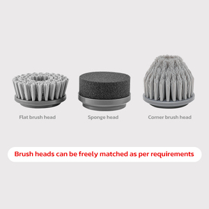 Kit de brosse de nettoyage électrique sans fil, étanche et rechargeable à haute efficacité, 3 têtes rotatives pour le nettoyage des chaussures - Product Image 4