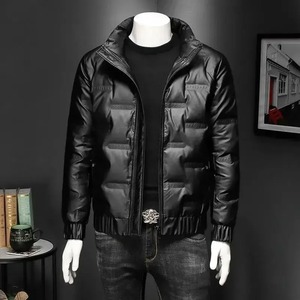 Chaqueta de Invierno para Hombre de Alta Calidad, Relleno de Algodón, Tela de Lona Impermeable, con Capucha, Estilo Coreano Personalizable, de Lujo - Product Image 1