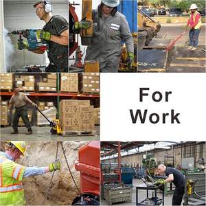 High Quality Men's Working <b>Gloves</b> Safety and Welding <b>Gloves</b> Made of Durable <b>Leather</b> - Product Image 5