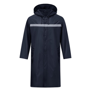 Imperméable imperméable avec bandes réfléchissantes Veste de pluie Pantalon Costume Veste imperméable pour le camping Imperméable avec l'avant - Product Image 4