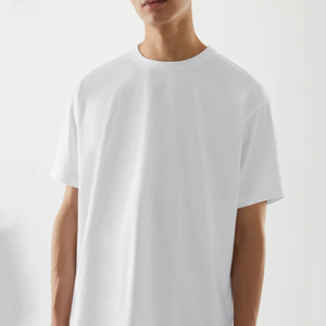 Camisetas en blanco de algodón 100% de alta calidad para hombre, camiseta de Color sólido de algodón de talla grande de peso pesado personalizada para hombre - Product Image 2