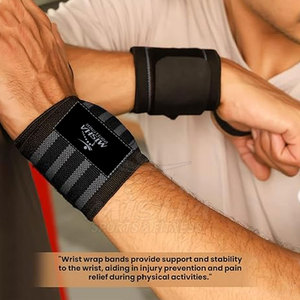 2025 alta calidad neopreno deportes gimnasio muñequeras levantamiento de pesas mano urdimbres Fitness equipo de seguridad para la venta - Product Image 4