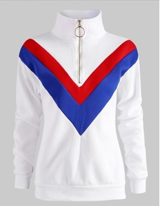 2024 nouveau Design pull à capuche pour femmes Premium lavage à l'acide Technique sweat Zip col montant avant impression poids léger XS - Product Image 1