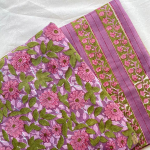 100% coton main bloc imprimé tissu fabriqué à la main Jaipur patrimoine traditionnel écologique respirant bloc impression coton tissu - Product Image 1