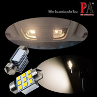 HYUGA Innenbeleuchtung Glühbirnen Weiß Superhell 9SMD 2835 Chips 12V Universell Passend für Kuppel/Chart/Dürausstattung/Willkommensbeleuchtung 31mm 0,5W CE/ROSH