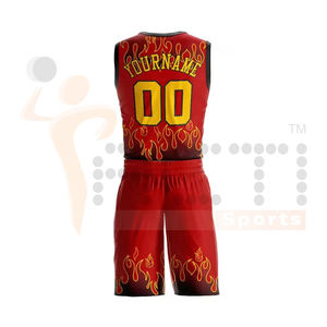 Nouvelle conception personnalisée uniformes de basket-ball uniformes de basket-ball de sublimation bon marché uniformes - Product Image 2