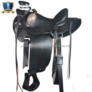 Y & Z Premium Cuir Western Roping Ranch Style Selle Tack Set Équitation Taille 14 "-18" Plusieurs Couleurs Disponibles - Product Image 1