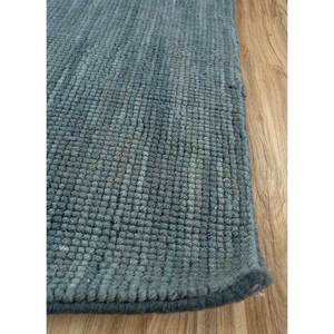 Alfombras Contour Blue Classic de lana tejidas a mano, de color sólido, con diseño de rombos rectangulares para el hogar, pasillo, sala de estar - Jaipur Rugs ZA - Product Image 4