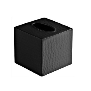 Boîte à mouchoirs carrée en métal avec logo personnalisé en acier inoxydable Boîte à mouchoirs carrée décorative en acier pour serviette en papier - Product Image 2