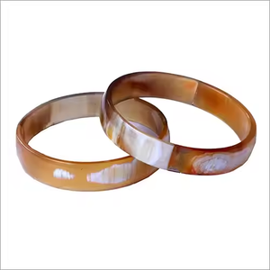 Best Design Handmade Natural Horn Color Modern Round <b>Indian</b> Fashion <b>Bangle</b> Bracelet Eco-Friendly Polished by Crescent Crafts - Product Image 2