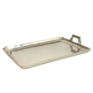 Bandeja Rectangular Moderna de Aluminio Plateado para Servir en Bodas, con Asas, Plato Decorativo de Metal para Uso en Hogar, Hotel y Restaurante, Venta al Por Mayor - Product Image 3