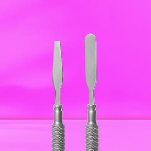 Empujador de Cutículas SMART 60 Tipo 1, Herramienta de Manicura de Acero Inoxidable Desechable, Redondeada, Plana y Cónica - Product Image 1