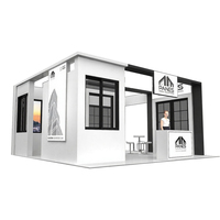 Stand d'exposition de coin pour fenêtres et portes, 20x20 pieds, 20x30 pieds, stand de salon professionnel en bois robuste et stable