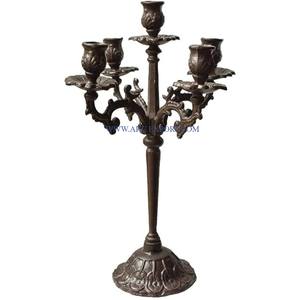 Set of 2 Metal <b>Black</b> Color Indoor Home and Wedding Flooring Decorative <b>Candelabra</b> Restaurant and Hotels Centerpiece Candlestick - Product Image 6