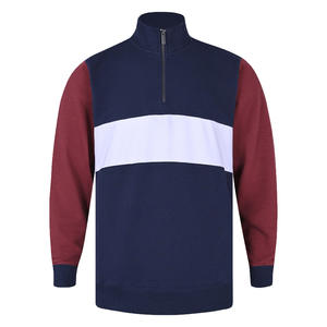 Men's Half Zipper Sweatshirt Custom Streetwear Fashion Knitted Plus Size <b>Hoodie</b> Heavyweight Oversized Blank Unisex Pullover - Product Image 1