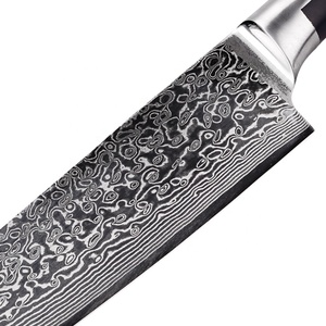Vente en gros de couteau de chef personnalisé de haute qualité OEM ODM lame de réparation nouvelle arrivée cuisine japonaise damas en acier - Product Image 3