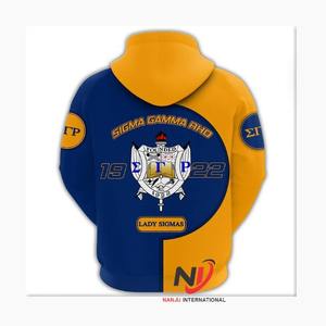 Haute qualité Sigma Gamma Rho pull à capuche Royal couleur Patch broderie coton mélange chaud sororité vêtements Street wear Fit - Product Image 6