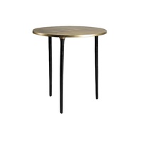 Table pliante en aluminium coulé faite à la main, style industriel, table d'appoint décorative pour la maison, plateau pour salon, chambre à coucher, design moderne en métal