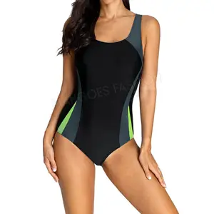 Hot Selling Women's Single Piece Swim Suit Customizable Wholesale Swimsuit For Women Premium Quality Solid Color Swimming Suit