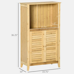 Modern Design Bamboo <b>Floor</b> <b>Cabinet</b> for Home School Hotel & Hospital for <b>Bathroom</b> Storage - Product Image 4