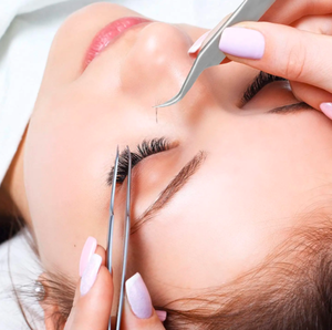 แหนบต่อขนตาแหนบสเตนเลสปลายตรงและโค้งคีมตัดขนตา - Product Image 5