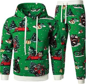 Survêtements unisexes d'hiver à capuche décontractés en coton 100% lourd pour le jogging, les vêtements de sport, la course à pied, l'entraînement - Product Image 1