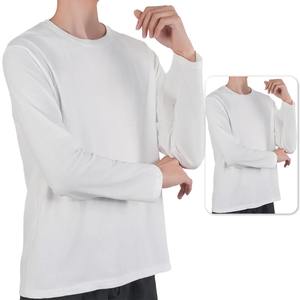 Camisetas de algodón en blanco Unisex de alta calidad para hombre, camisetas negras al por mayor, camisetas a granel para hombre - Product Image 6