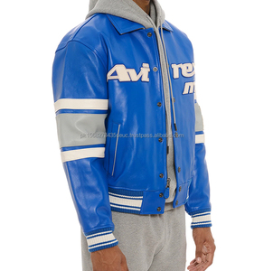 Veste en cuir pour homme style Avirex 2025 |   Veste bomber en cuir de vache véritable XL |   Vêtements d'extérieur haut de gamme personnalisables - Product Image 6