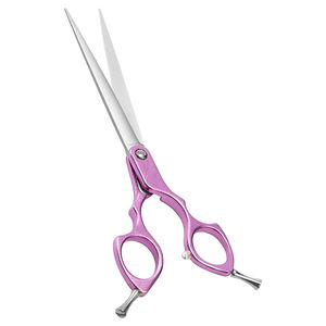 Poignée fantaisie ciseaux de toilettage lame tranchante ciseaux de coupe de cheveux réglable Double repose-doigt chien ciseaux de coupe de cheveux - Product Image 1