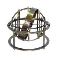 Globe armillaire en métal, écologique, finition naturelle, design moderne et contemporain, haute qualité, décoration intérieure, article cadeau de Noël, indien