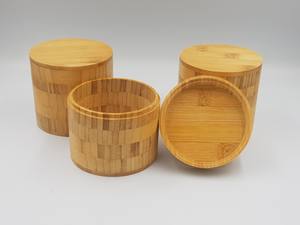 Frasco de bambú ecológico para cosméticos, crema, caja en T, joyería, el mejor precio, 100% - Product Image 4