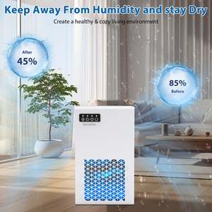 Quiet 95OZ Auto Shut off <b>Dehumidifier</b> with 7 Color Ambient Light Desiccant Material for Home RV Livingroom Bedroom - Product Image 5