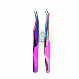 Meilleure vente en gros prix 2 pièces ensemble pince à cils en acier inoxydable Instruments de beauté - Product Image 4