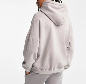 Sudadera con Capucha Extra Grande para Hombre, Hombros Caídos, Bordado Personalizado, Estilo Urbano, Felpa Francesa, Fabricación OEM al por Mayor - Product Image 6
