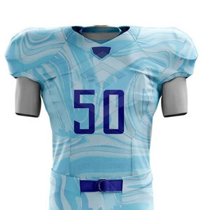 Nueva llegada uniforme de fútbol americano hecho a medida manga corta temporada de verano-precio para impresión personalizada - Product Image 3