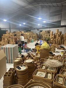 Posavasos de ratán artesanales vietnamitas, Decoración de mesa ecológica, juego de 6 - Product Image 2