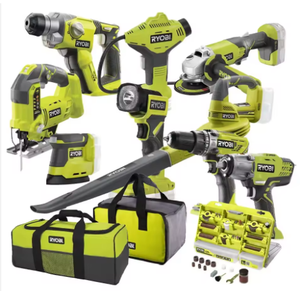 Achetez un ensemble d'outils électriques MULTI-OUTILS MASTER 9 en 1 de qualité supérieure, authentique et neuf, de la marque Ryobis, 12 pièces, avec livraison gratuite - Product Image 2