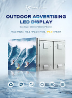 Écran LED extérieur TOPvision, couleur pleine, IP65, étanche, en aluminium moulé sous pression, texte personnalisable, luminosité réglable, pour usage commercial