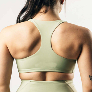 Soutien-gorge de sport simple au design de couleur personnalisé Vente en gros Soutien-gorge de sport pour femmes Col en U Soutien-gorge de sport pour femmes Soutien complet - Product Image 5