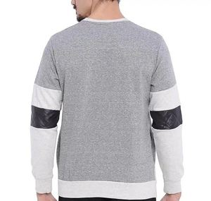 New <b>Men</b> Sweatshirts Basics Cotton Blended Blank Plain Casual Wear 100% Cotton Thick <b>Fleece</b> Solid Color Drop Shoulder For Sale - Product Image 6